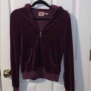 Juicy couture velour zip up